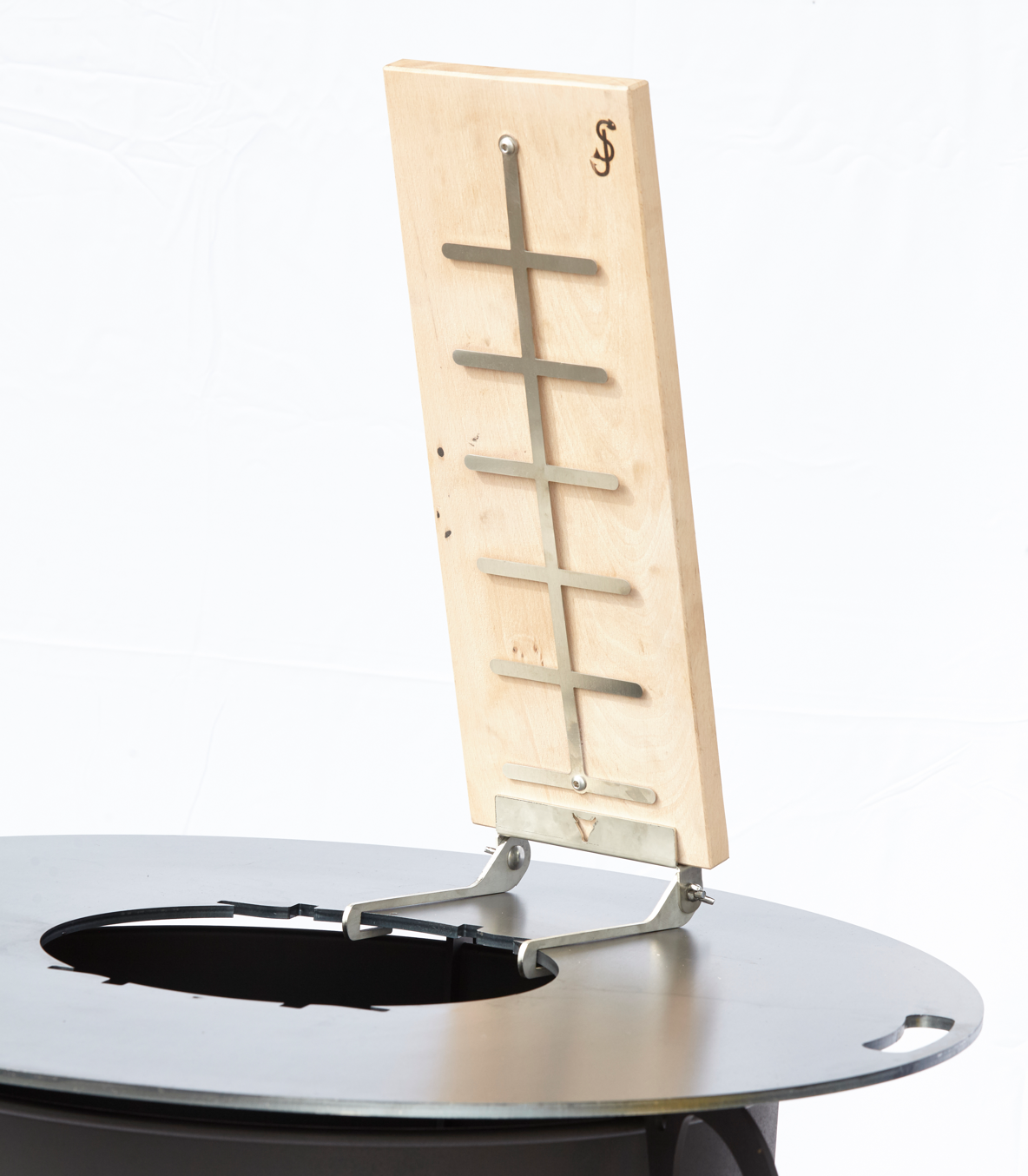 Flammlachsbrett mit Halter