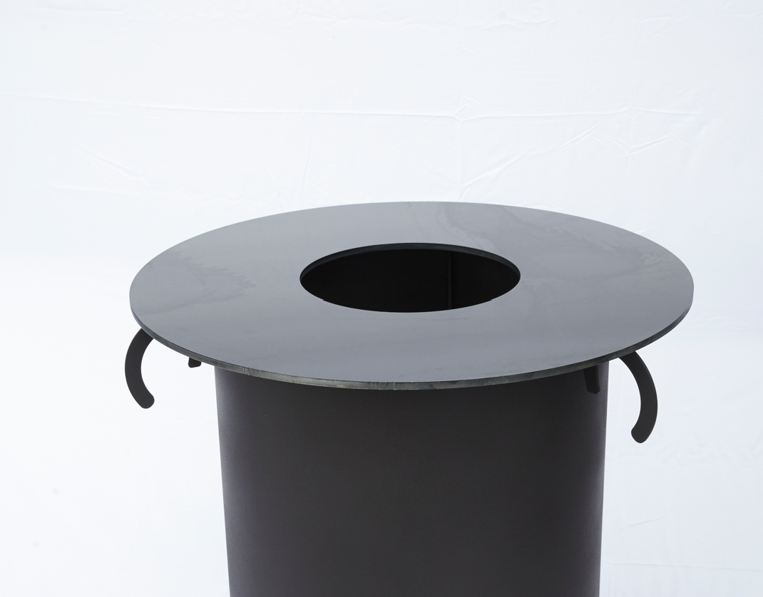 Komplett Set Fass (Originallack) mit 800er Plancha / Grillplatte