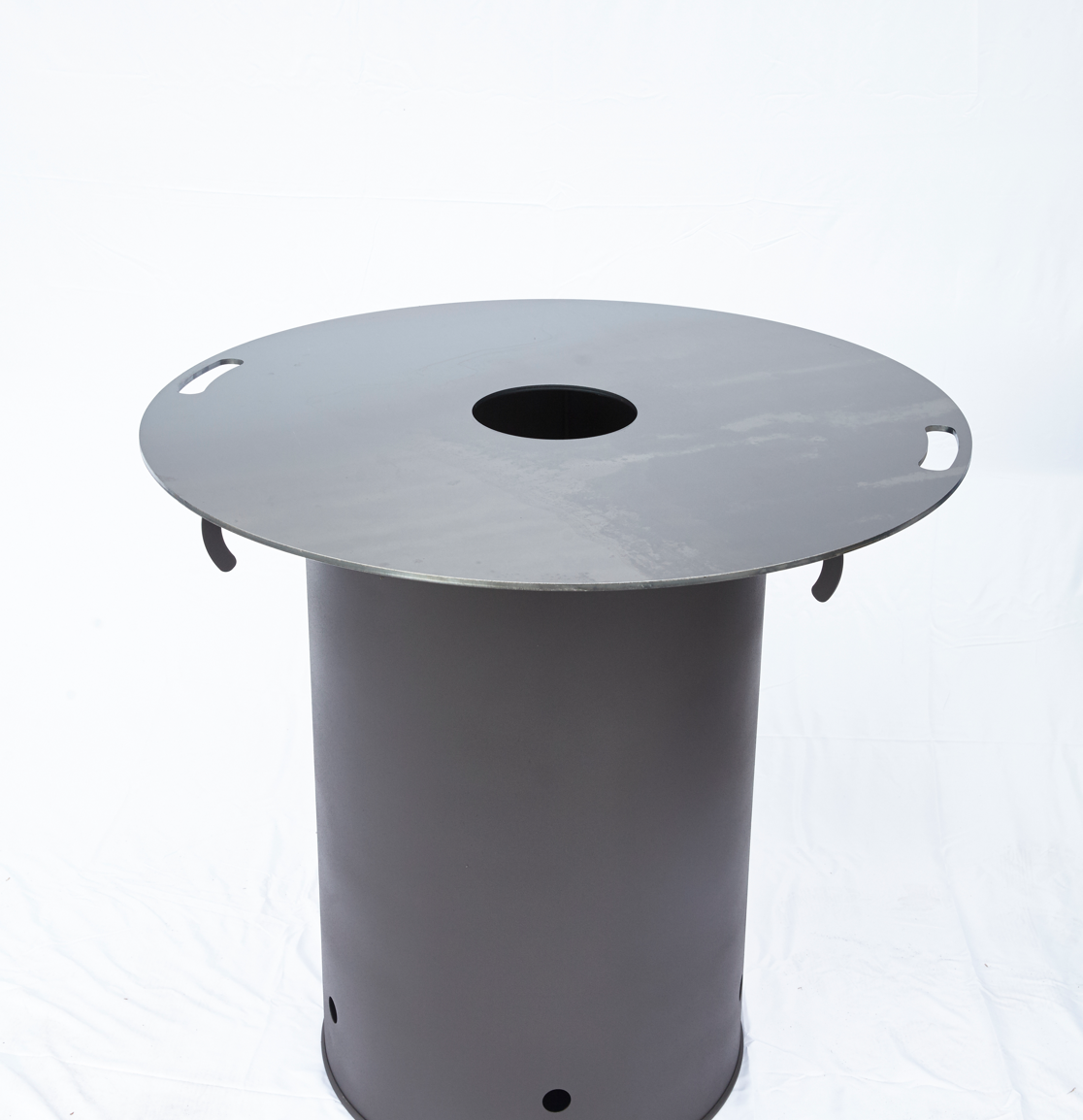 Komplett Set Fass (Originallack) mit 1000er Plancha / Grillplatte